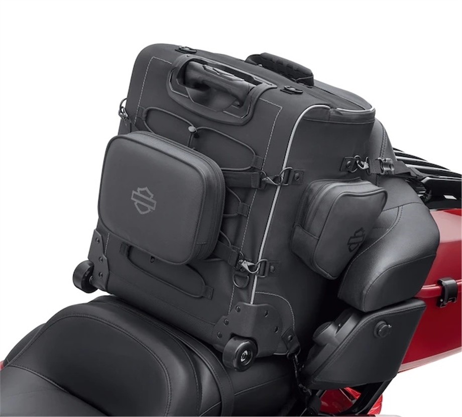 Harley-Davidson® Onyx Premium Luggage Backseat Roller Bag