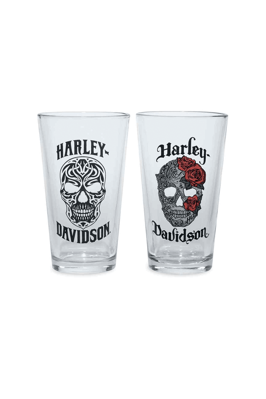 Harley-Davidson® Pint-2Set, Skull, Glass