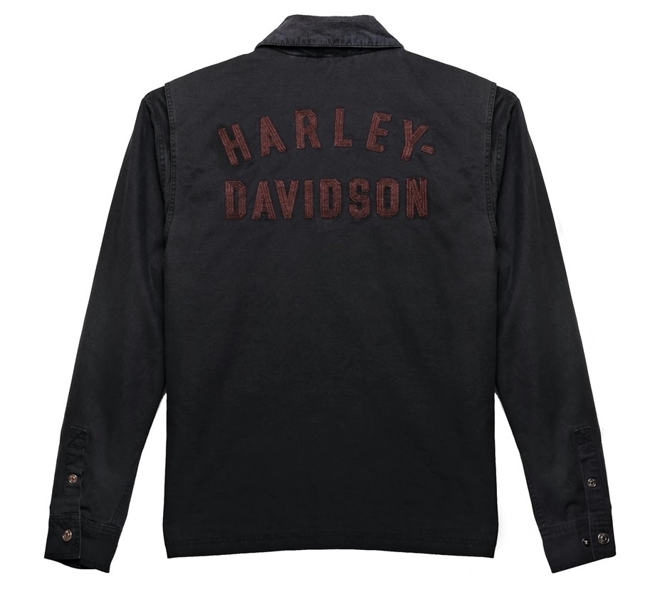Harley-Davidson® Men's Forever Harley Canvas Jacket - Black Beauty