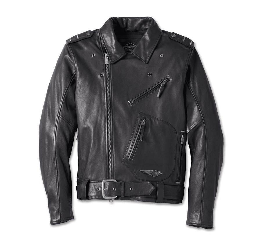 Harley-Davidson® Men's 120th Anniversary Cycle Champ Leather Biker Jacket