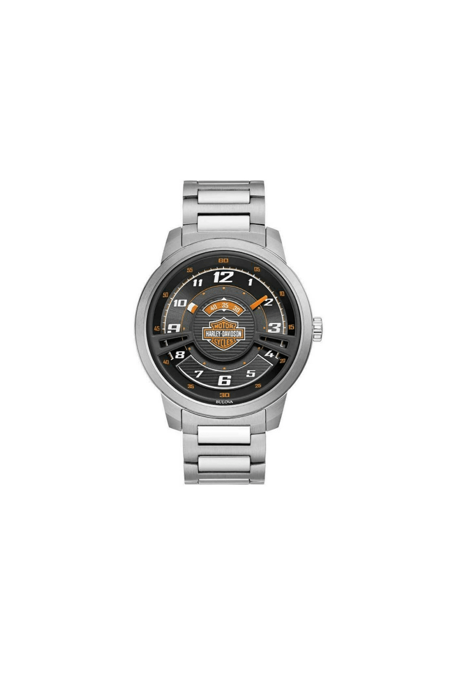 Harley-Davidson® Watch - Mens Collection-Stainless Steel H-D Color Accent