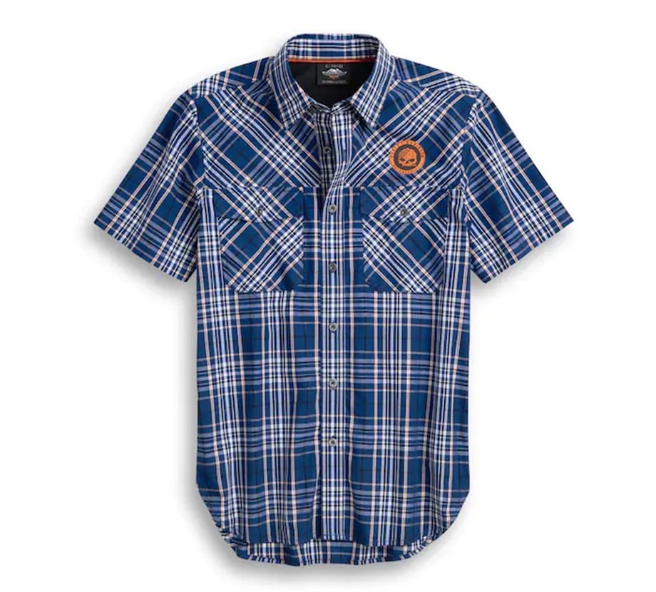 Harley-Davidson® Shirt-Woven, Plaid