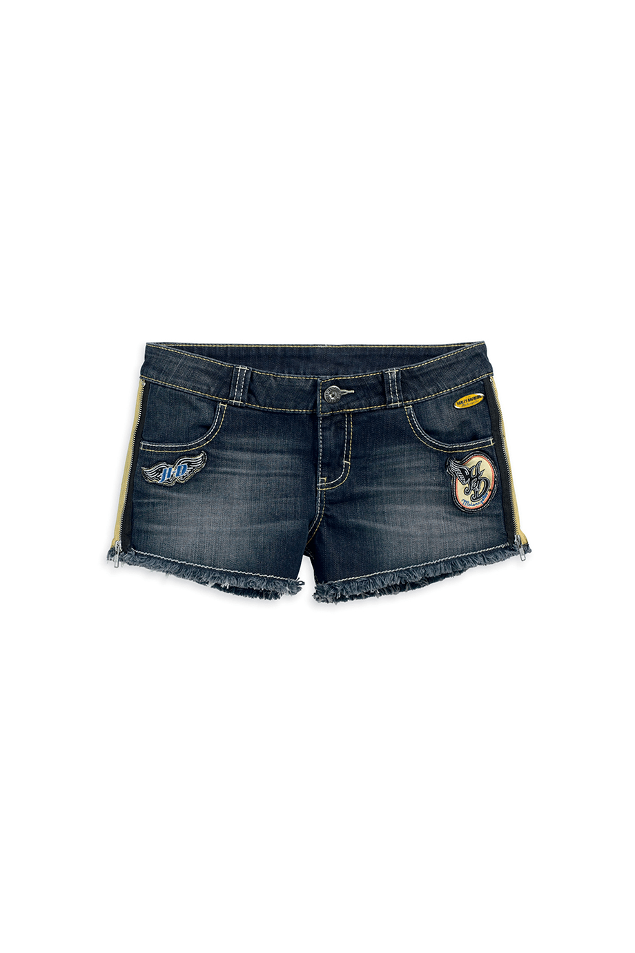 Denim Shorts With Patches