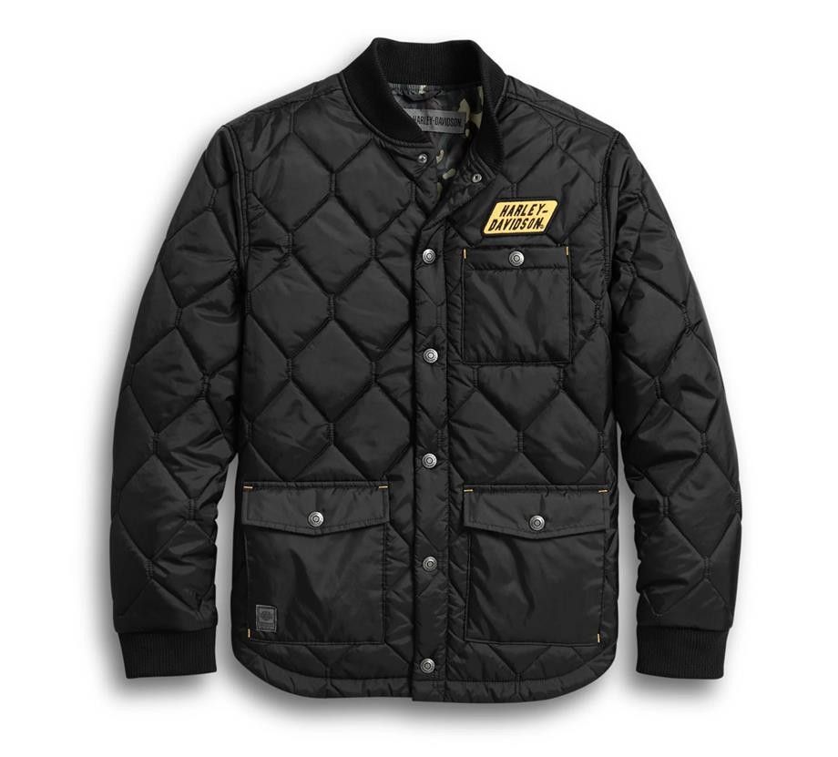 Men's Quilted Camo Lined Jacket