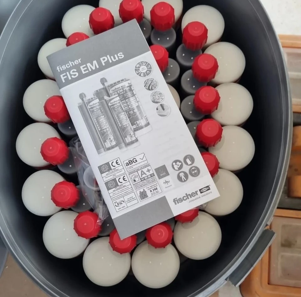 Fischer Enjeksiyon Harcı FIS EM Plus 390 S (20'li Paket) | Maksimum Yük Kapasitesi