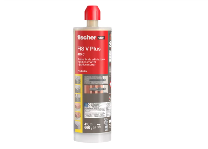 Fischer FIS V Plus 410 C HWK enjeksiyon harcı ve FIS DM C Pro kartuş tabancası