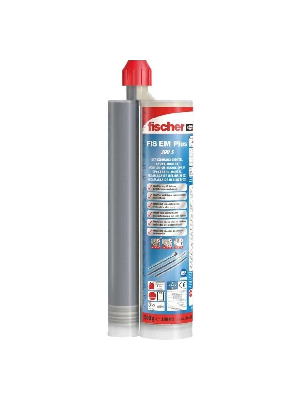 Fischer Enjeksiyon Harcı FIS EM Plus 390 S (20'li Paket) | Maksimum Yük Kapasitesi