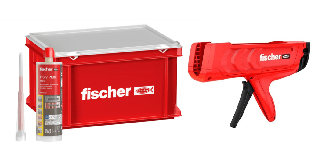 Fischer FIS V Plus 410 C HWK enjeksiyon harcı ve FIS DM C Pro kartuş tabancası main variant image