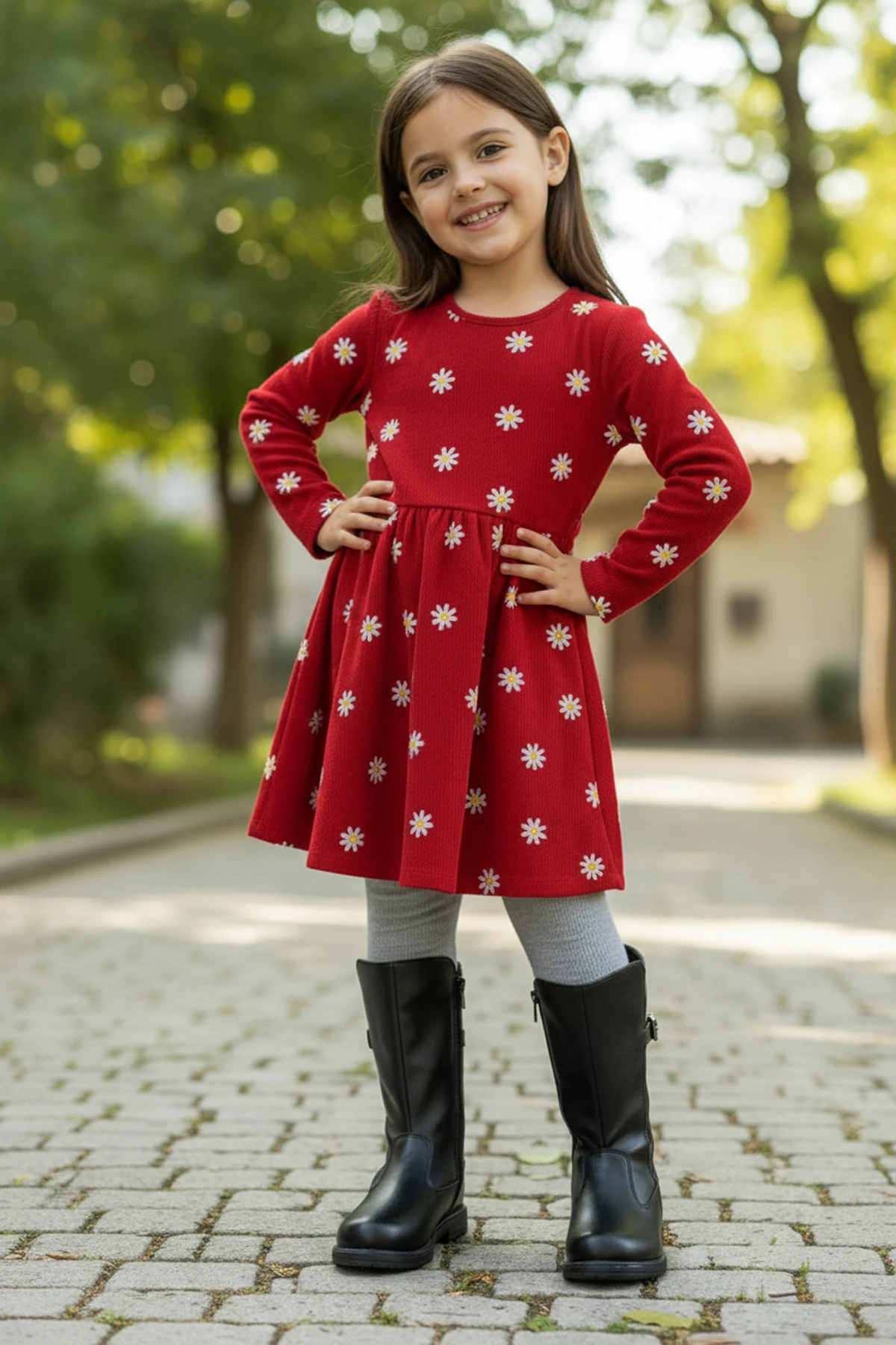 Kız Çocuk Siyah Kışlık Deri Bot – Su Geçirmez, Fermuarlı ve Tokalı, Kaymaz Taban, Sıcak Astar