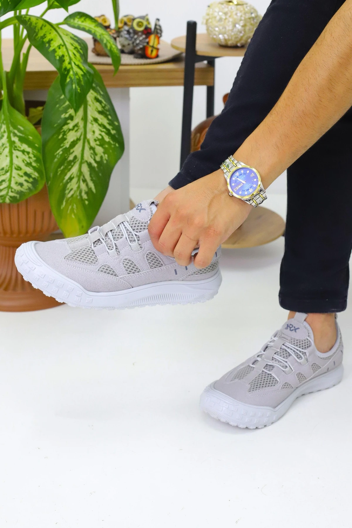 Rahat Lastikli Yazlık Kokulu Taban Erkek Spor Ayakkabı Snaekers