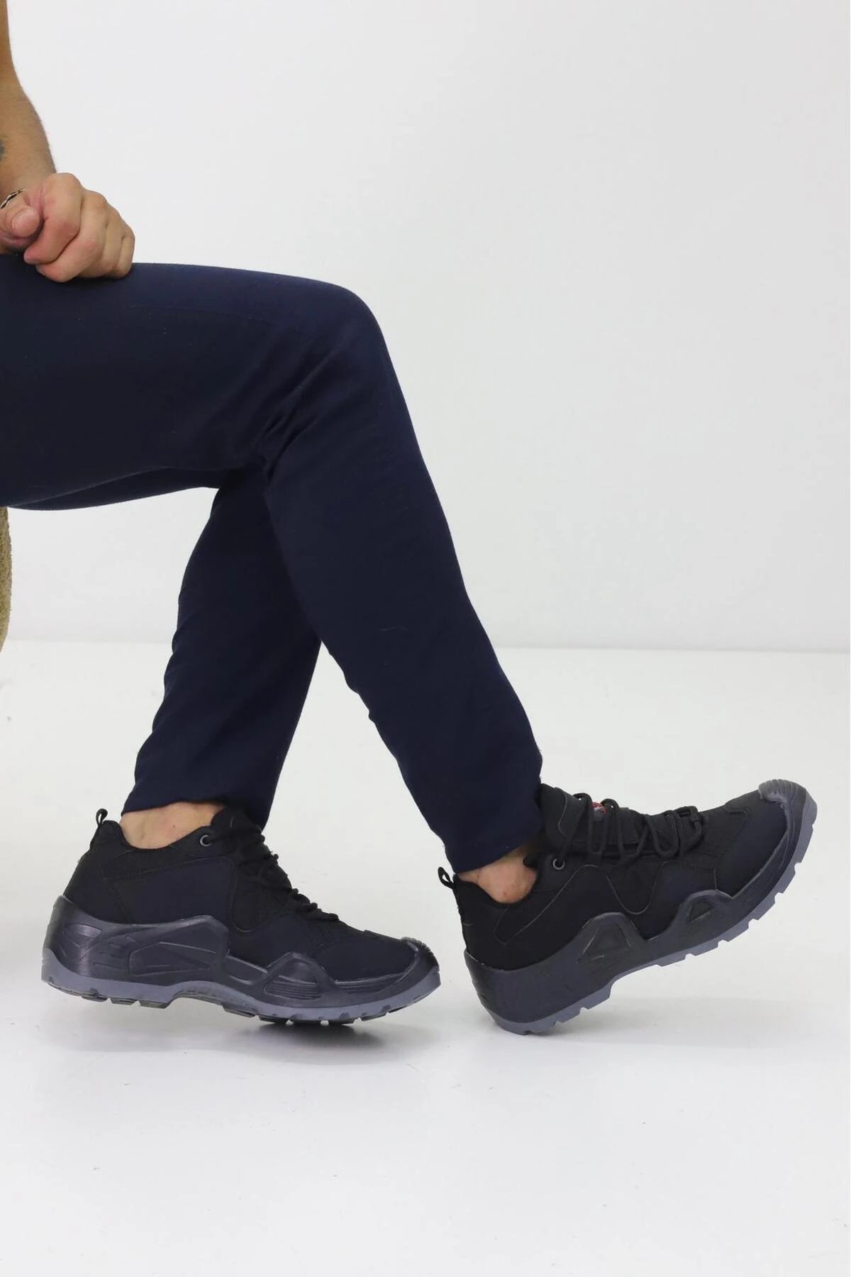 Çöl Çizgili Unisex Su Geçirmez Kauçuk Taban Trekking Bot waterprof