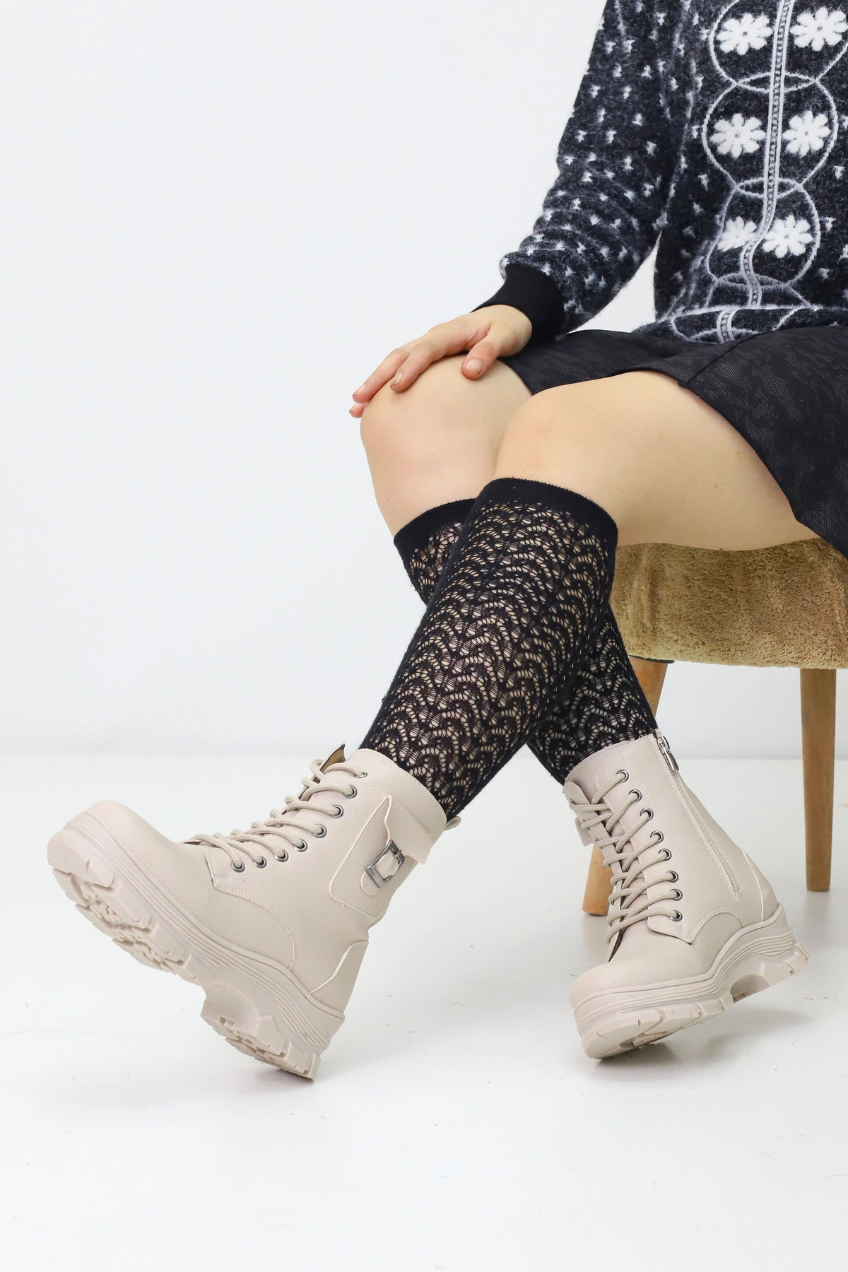 Kadın Bot – Termo Taban | Su Geçirmez | Kaymaz Taban | Kışlık ve Günlük Kullanım