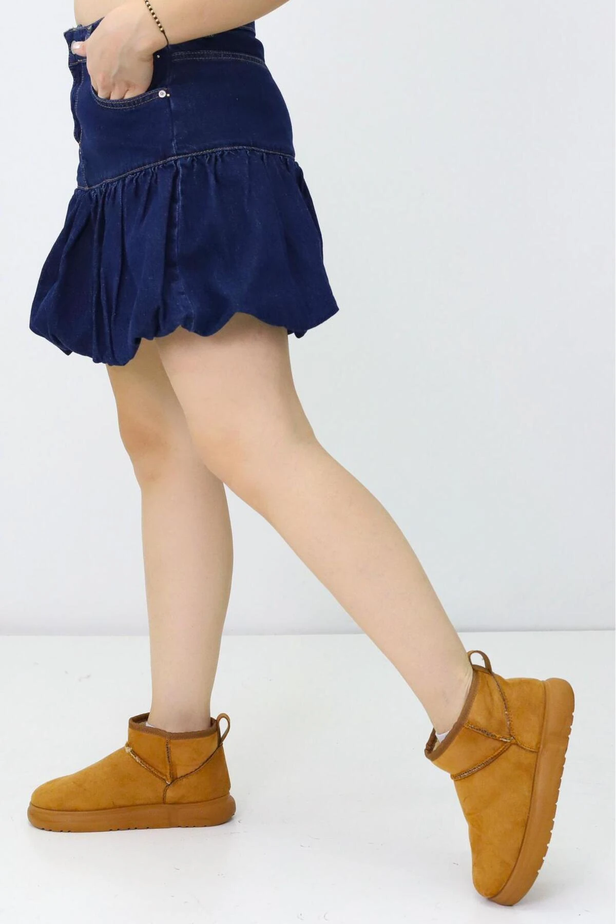 Kadın Ultra Bot – Kısa Konçlu Kürklü Kışlık Günlük Rahat