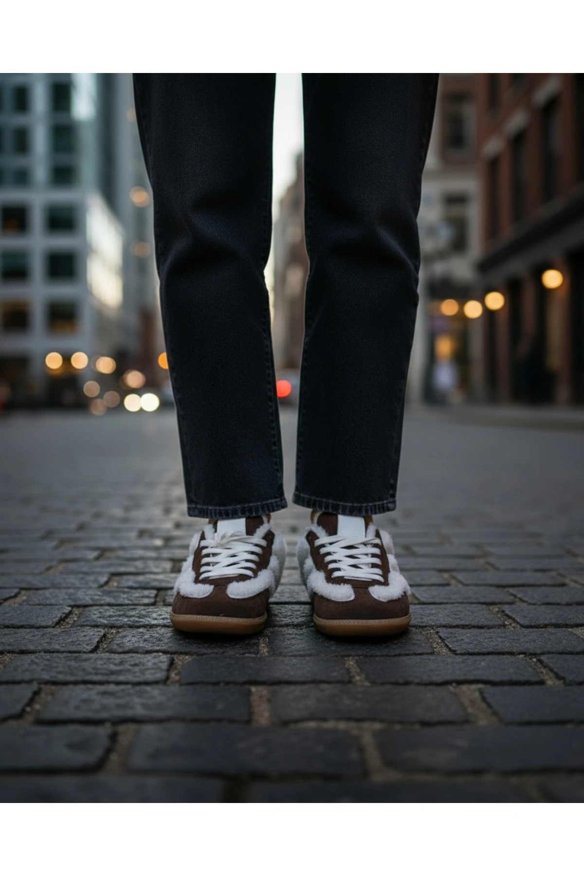 Üst Kalite Suni Deri Kürklü Termo Taban Garantili Unisex Günlük Ayakkabı