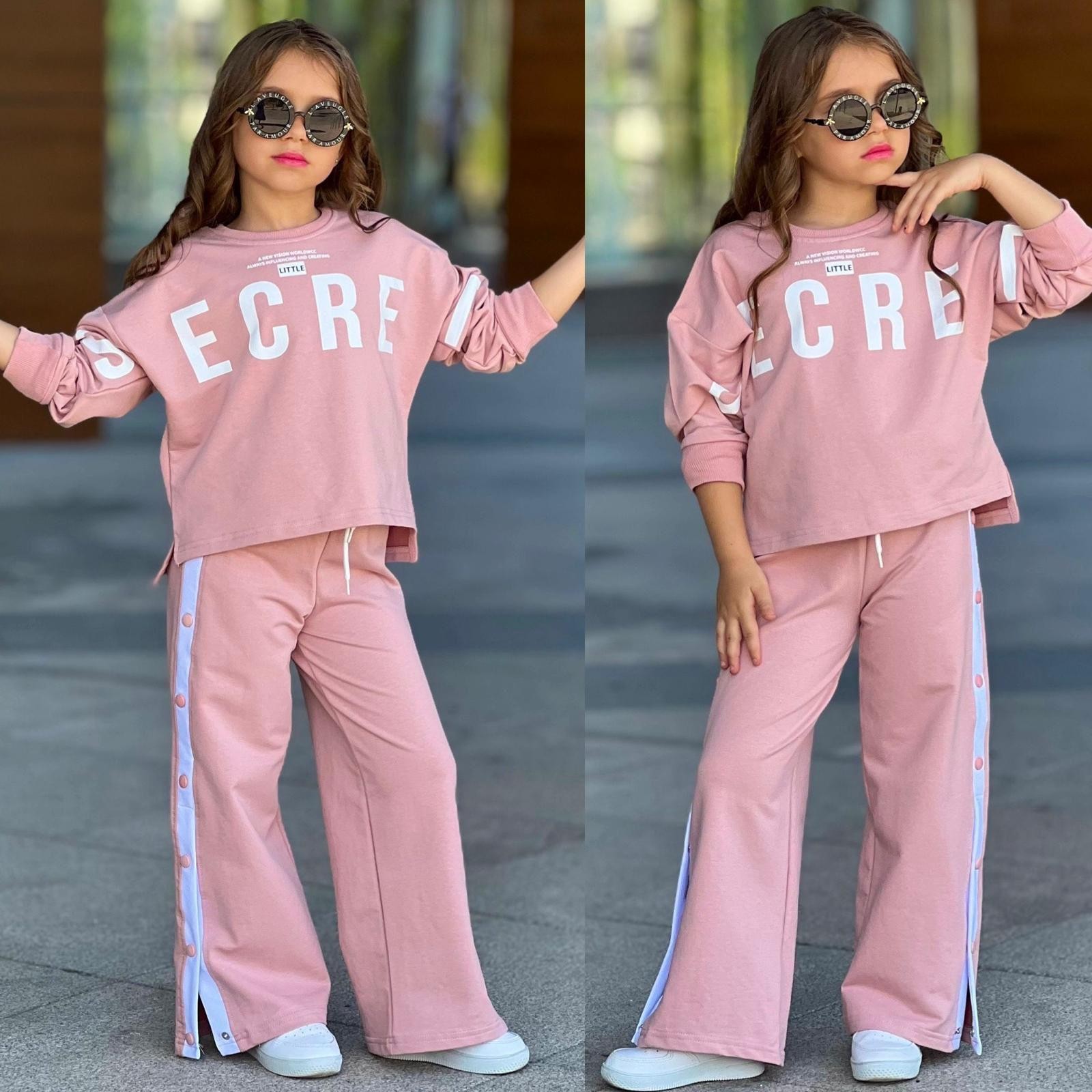 Kız Çocuk Secret Çıtçıtlı Takım - Pembe