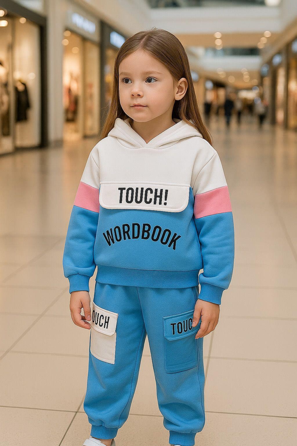 Unisex Touch 3 Lü Kapişonlu Eşofman Takım - Mavi