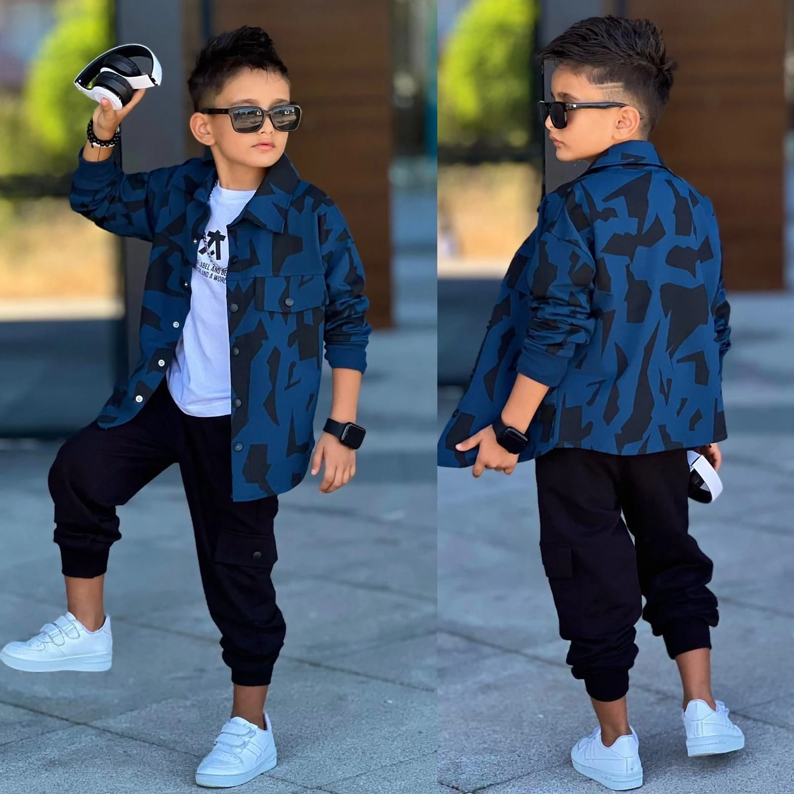 Erkek Çocuk Brave Hırkalı Takım - Mavi