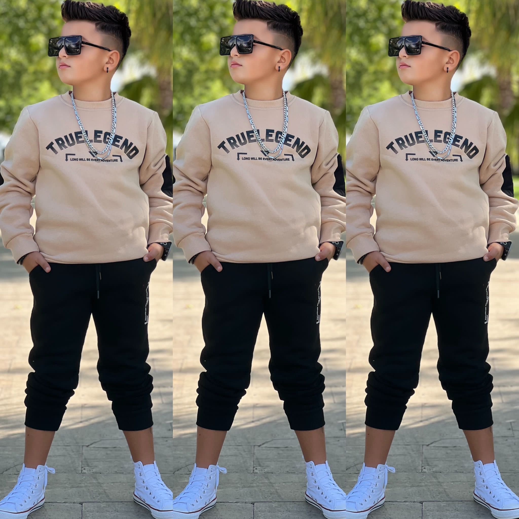 Erkek Çocuk True Legend Spor Takım - krem