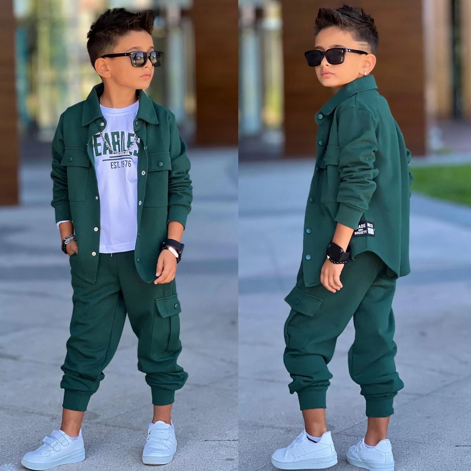 Erkek Çocuk Fearless Takım - Yeşil