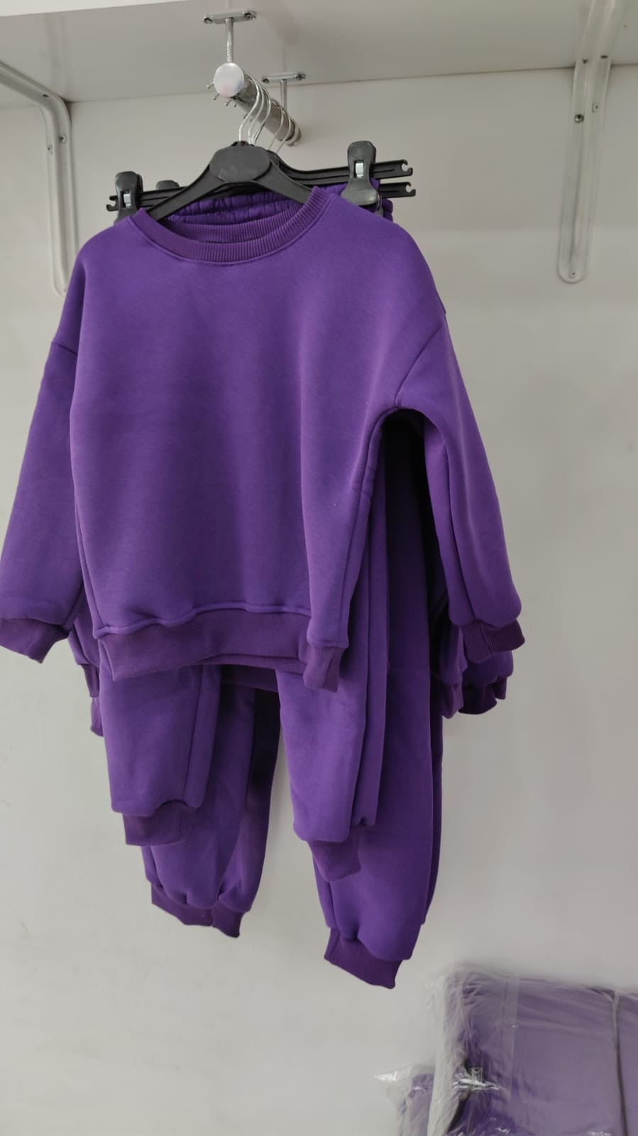 Unisex 3 İp Şardonlu Eşofman Takımm