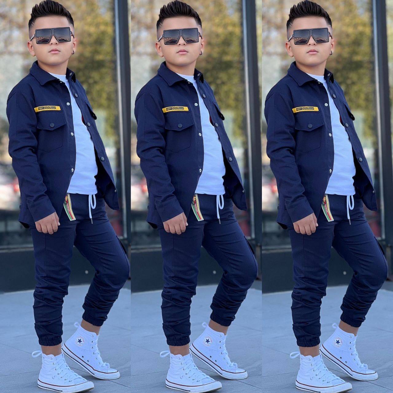 Erkek Çocuk Gabardin 3 Lü Takım - lacivert