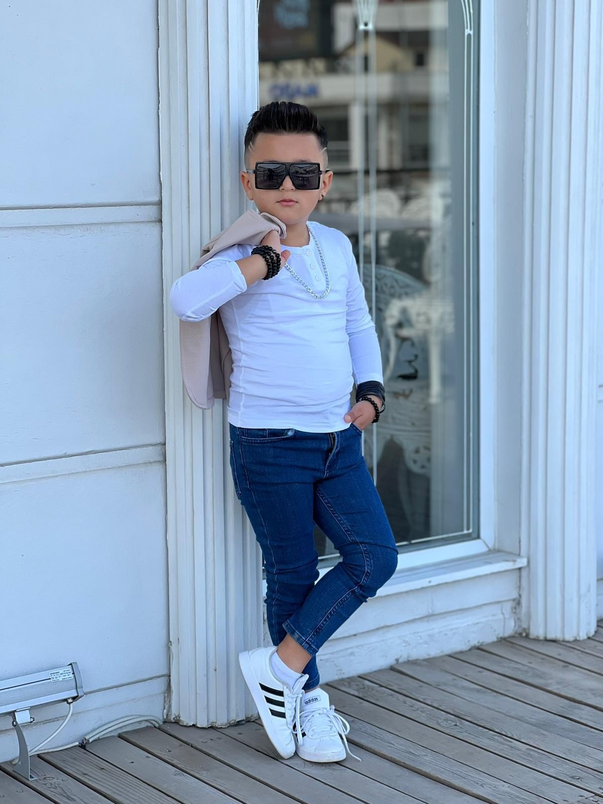 Erkek Çocuk Ceket Pantalon Tişört 3 Lü Takım