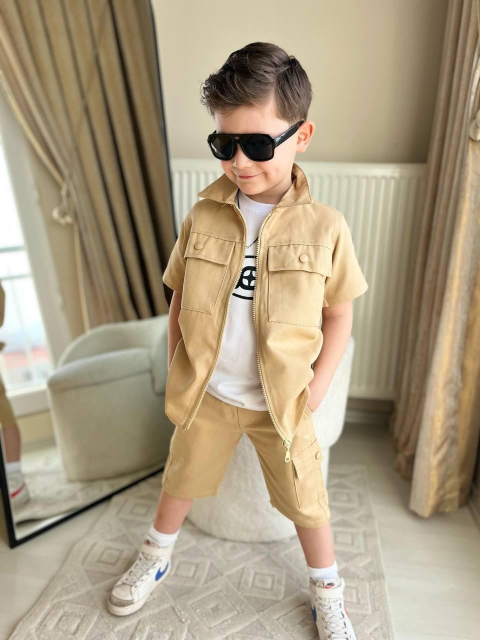 Erkek Çocuk Gabardin 3 Lü Takım