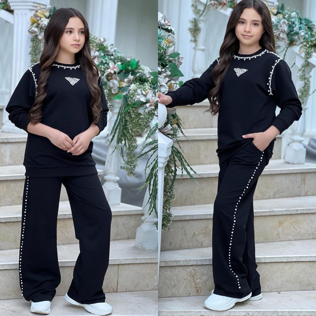 Kız Çocuk 2 Parça İncili Takım