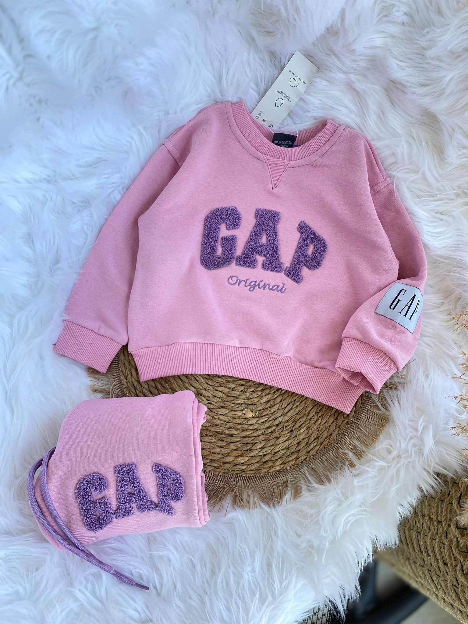 Unisex Pembe Eşofman Takım