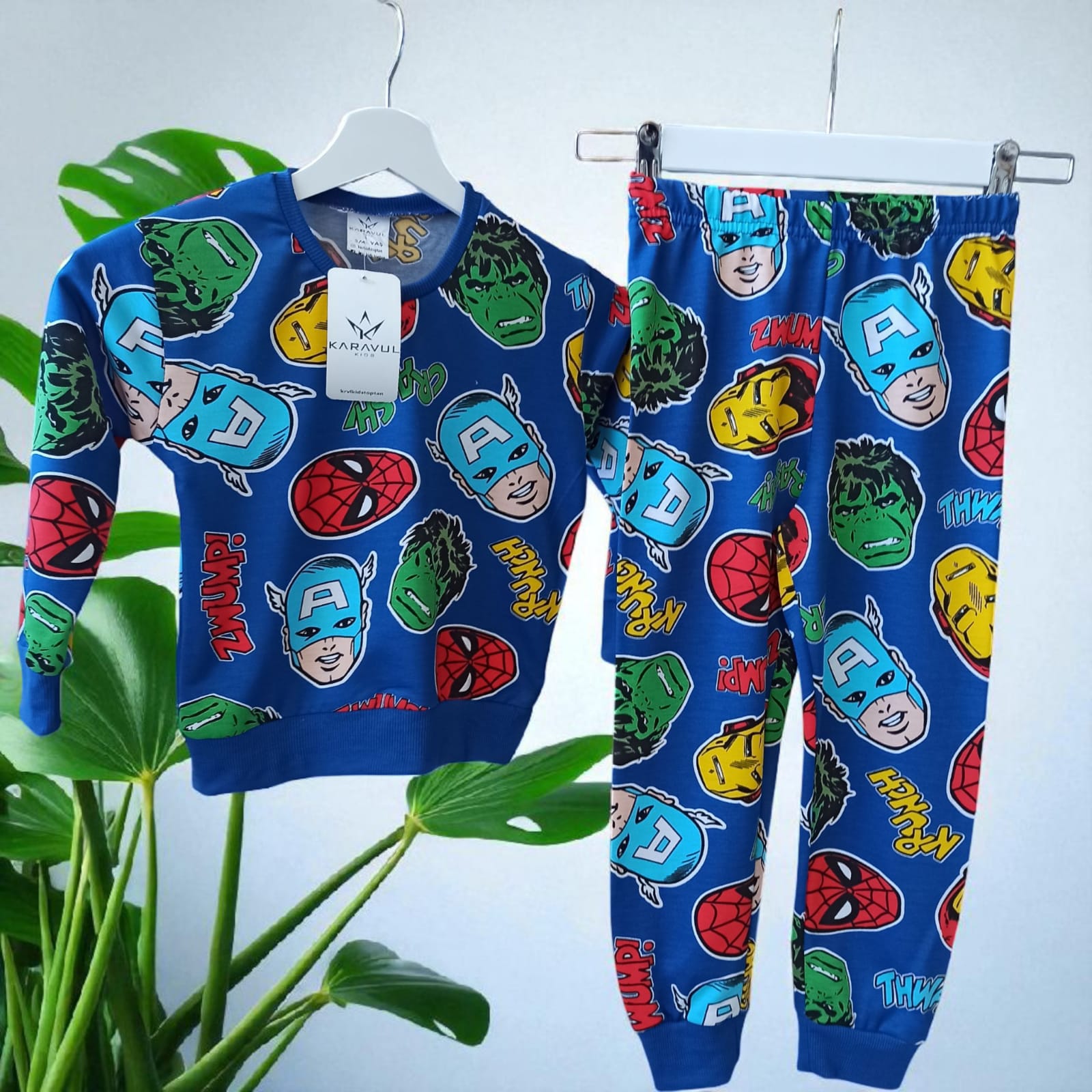 Erkek Çocuk Pijama Takımı - Mavi