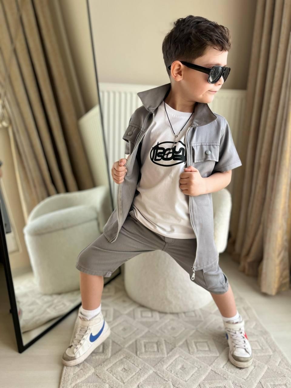 Erkek Çocuk Gabardin 3 Lü Takım
