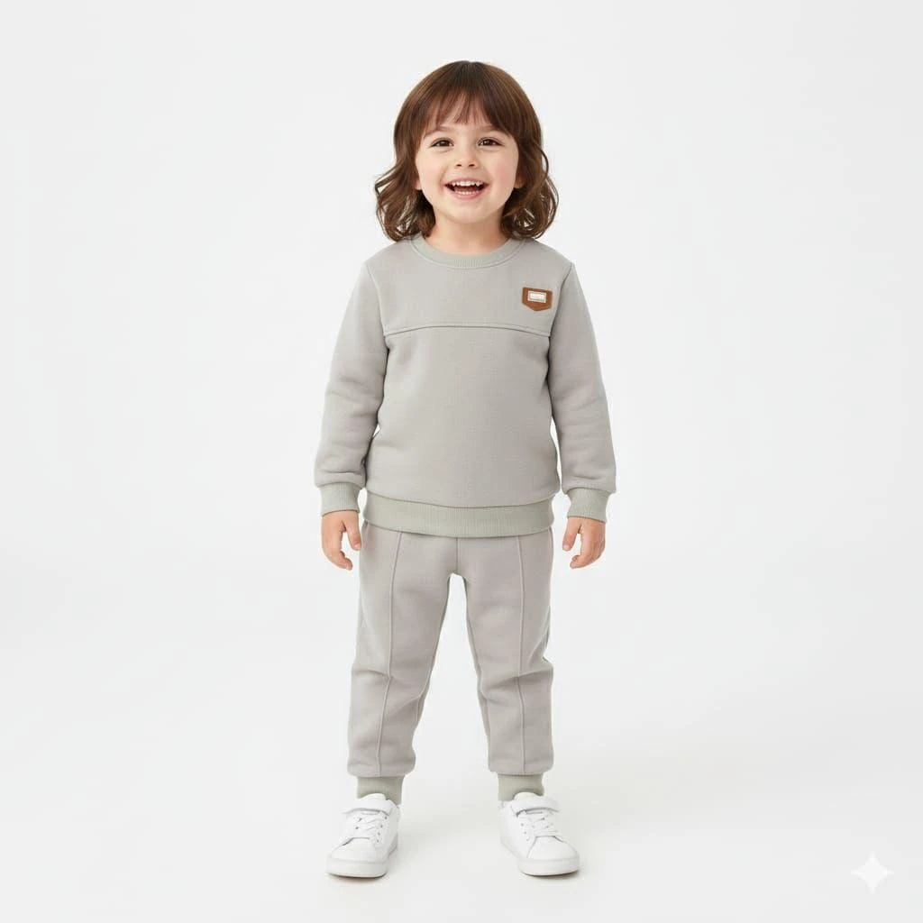 Kız Çocuk 3İp 2 Li Takım Takım - krem