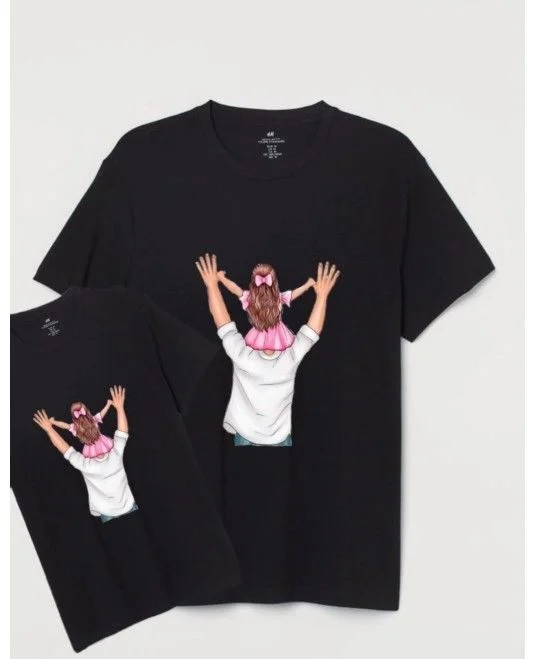 Baba Kiz Tshirt  Kombin ( ADET FİYATIDIR)