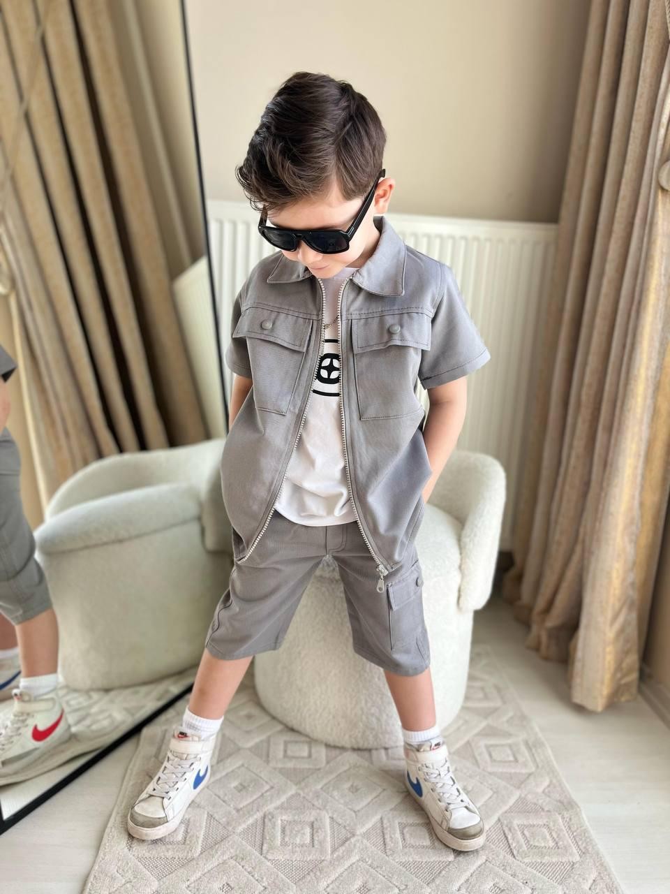 Erkek Çocuk Gabardin 3 Lü Takım