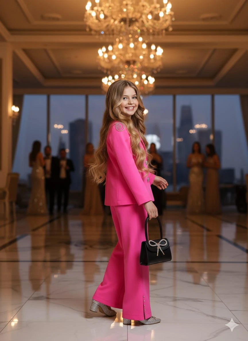 Kız Çocuk Ceket Pantalon Takım