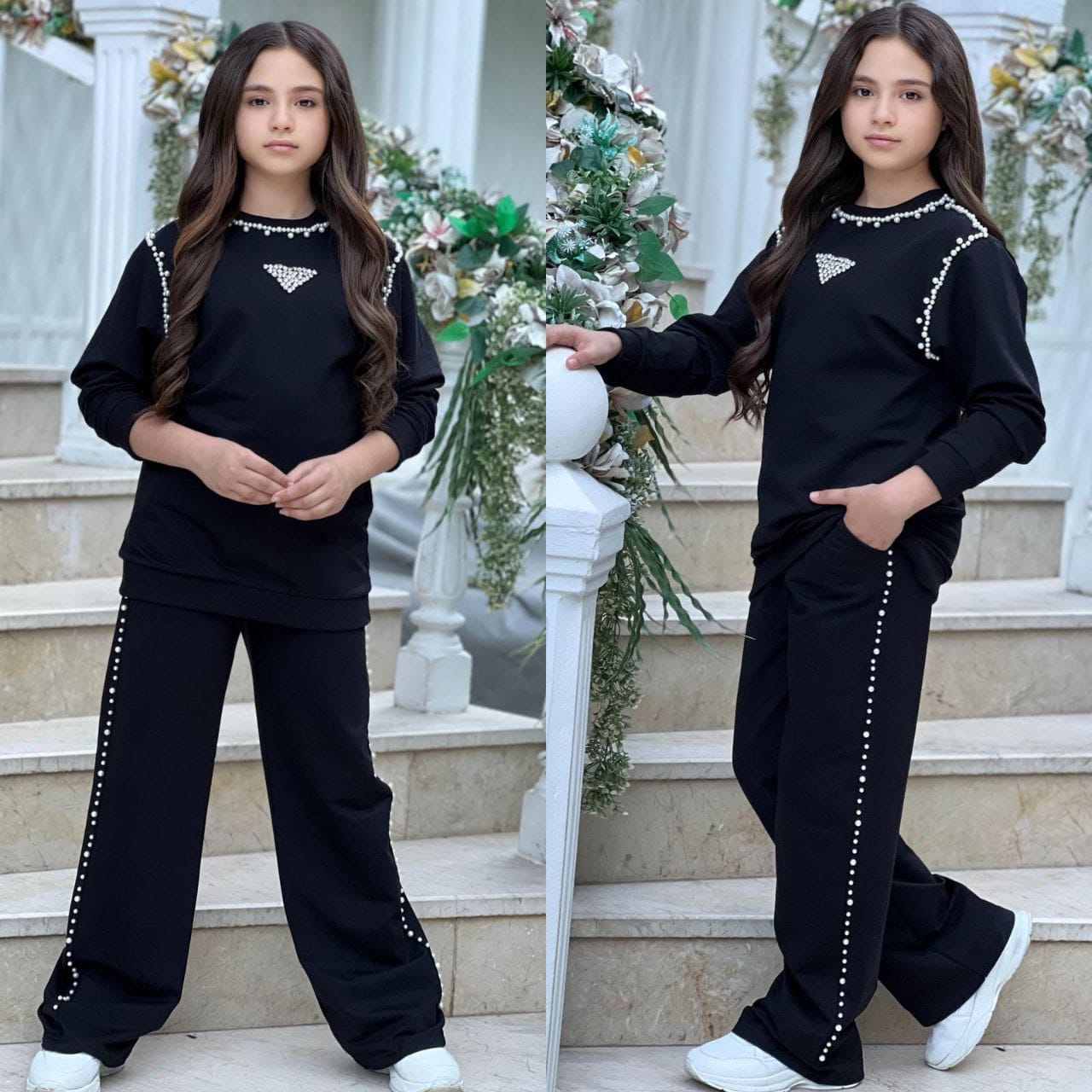 Kız Çocuk 2 Parça İncili Takım