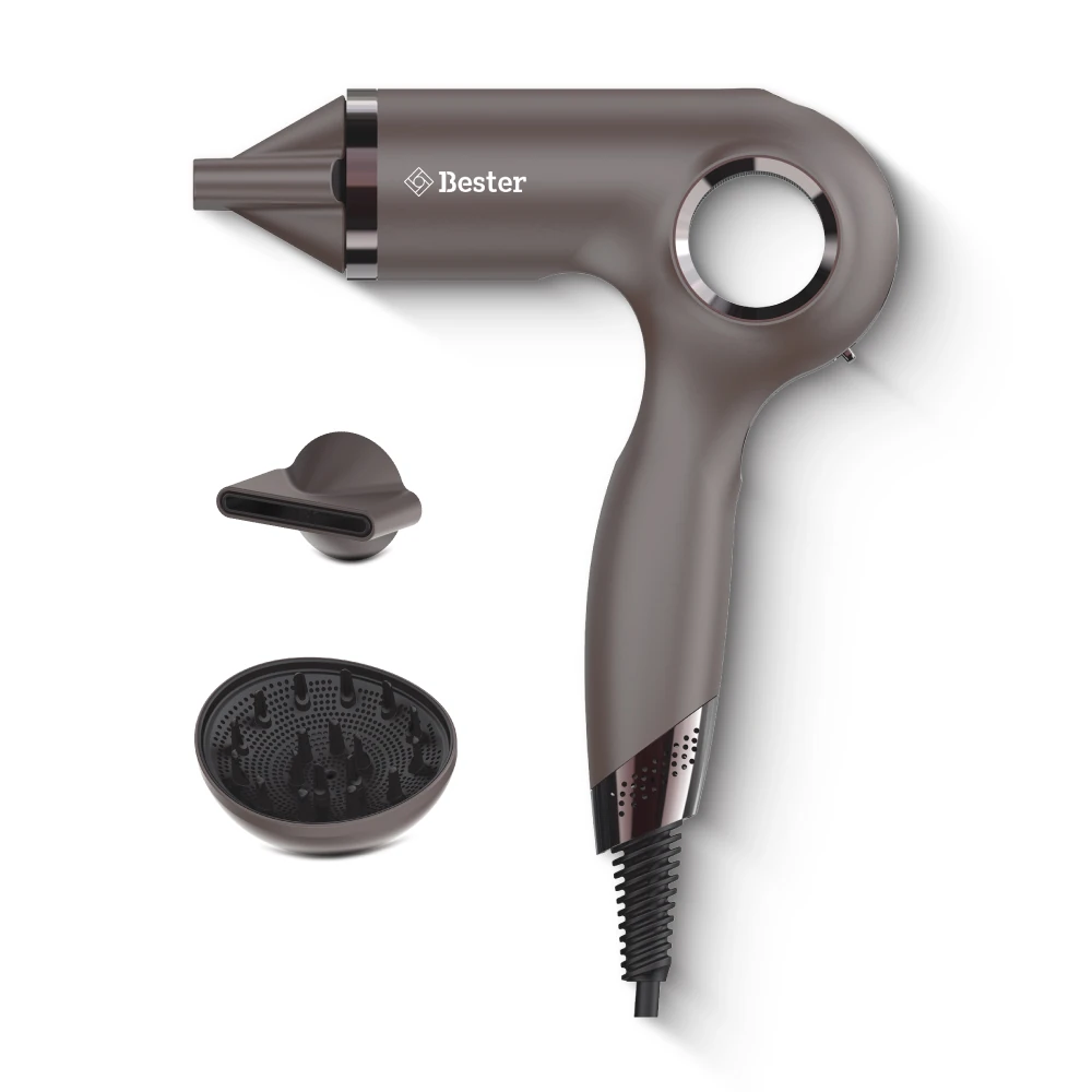 Bester HD8002 1800 Watt BLDC Saç Kurutma Makinesi – Akıllı Isı Döngüsü, Negatif İyon, Manyetik Başlık