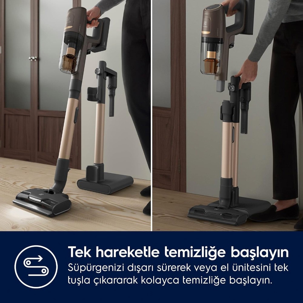 Electrolux EP81U25ULT Hygenic 800 Cordless Cleaner  25.2 V Dikey Şarjlı Süpürge