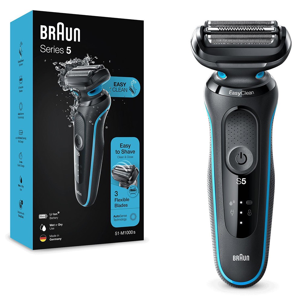 Braun Yeni Seri 5 M1000S Autosense Easyclean Islak ve Kuru Tıraş Makinesi