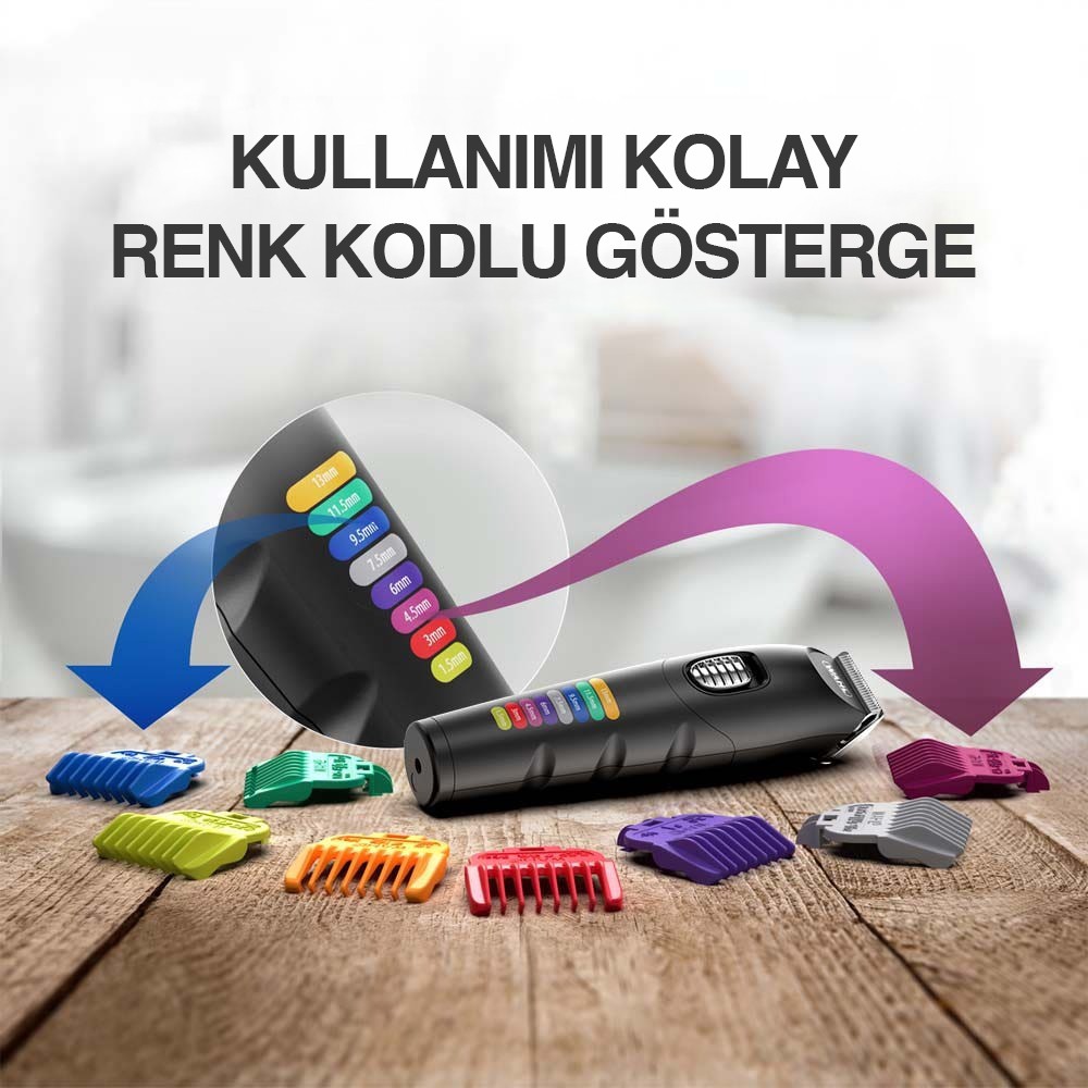 Wahl 9893 Color Trim Advanced Hepsi Bir Arada Şarjlı Erkek Bakım Kiti 09893-0464