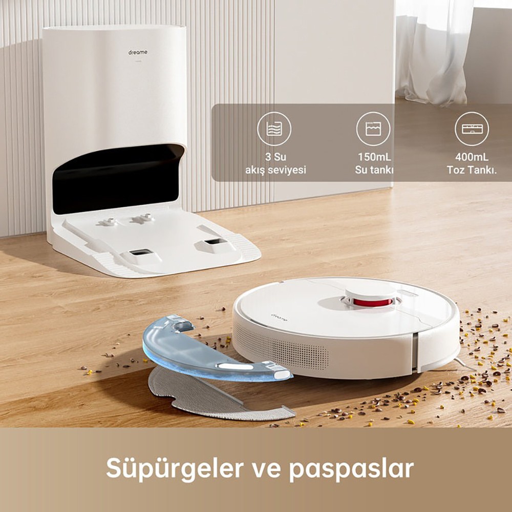 Dreame D10 Plus Gen 2 Çöp İstasyonlu Akıllı Robot Süpürge