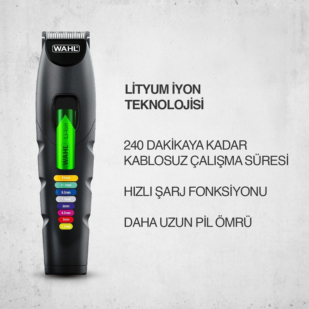 Wahl 9893 Color Trim Advanced Hepsi Bir Arada Şarjlı Erkek Bakım Kiti 09893-0464