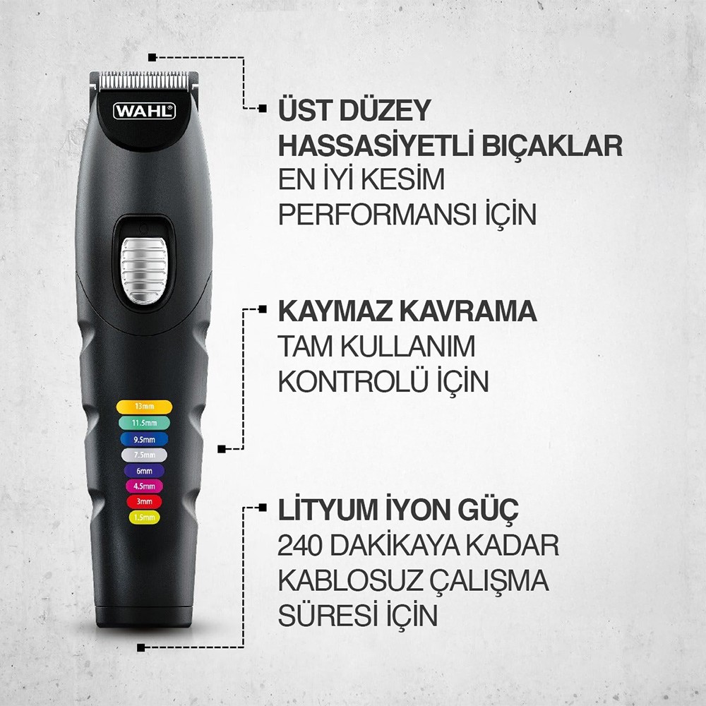 Wahl 9893 Color Trim Advanced Hepsi Bir Arada Şarjlı Erkek Bakım Kiti 09893-0464