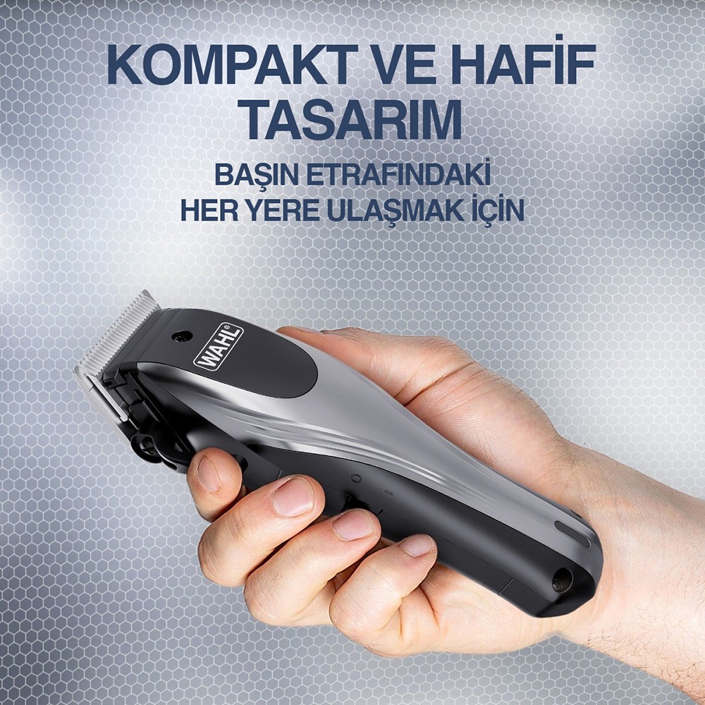 Wahl 9657 Rapid Clip 12 Kılavuz Taraklı Şarjlı Saç Sakal Kesme Makinesi 09657-0460