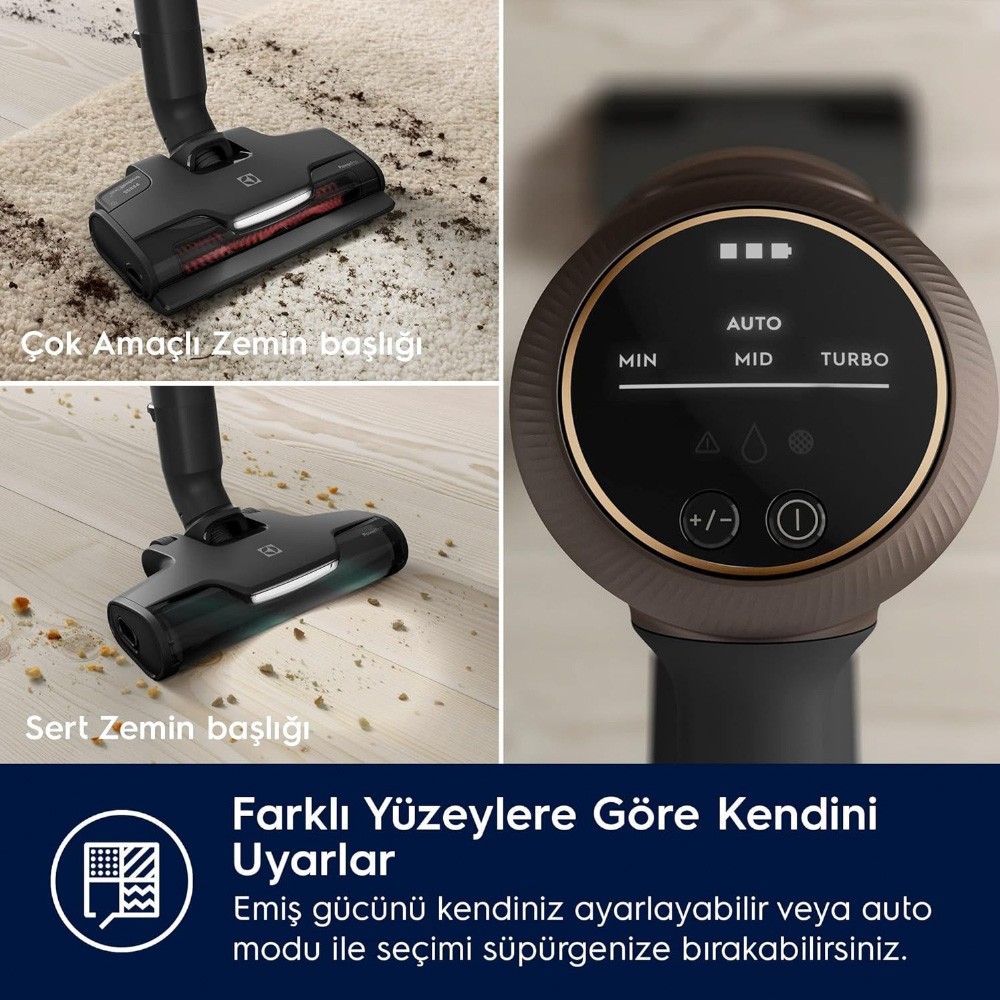 Electrolux EP81U25ULT Hygenic 800 Cordless Cleaner  25.2 V Dikey Şarjlı Süpürge