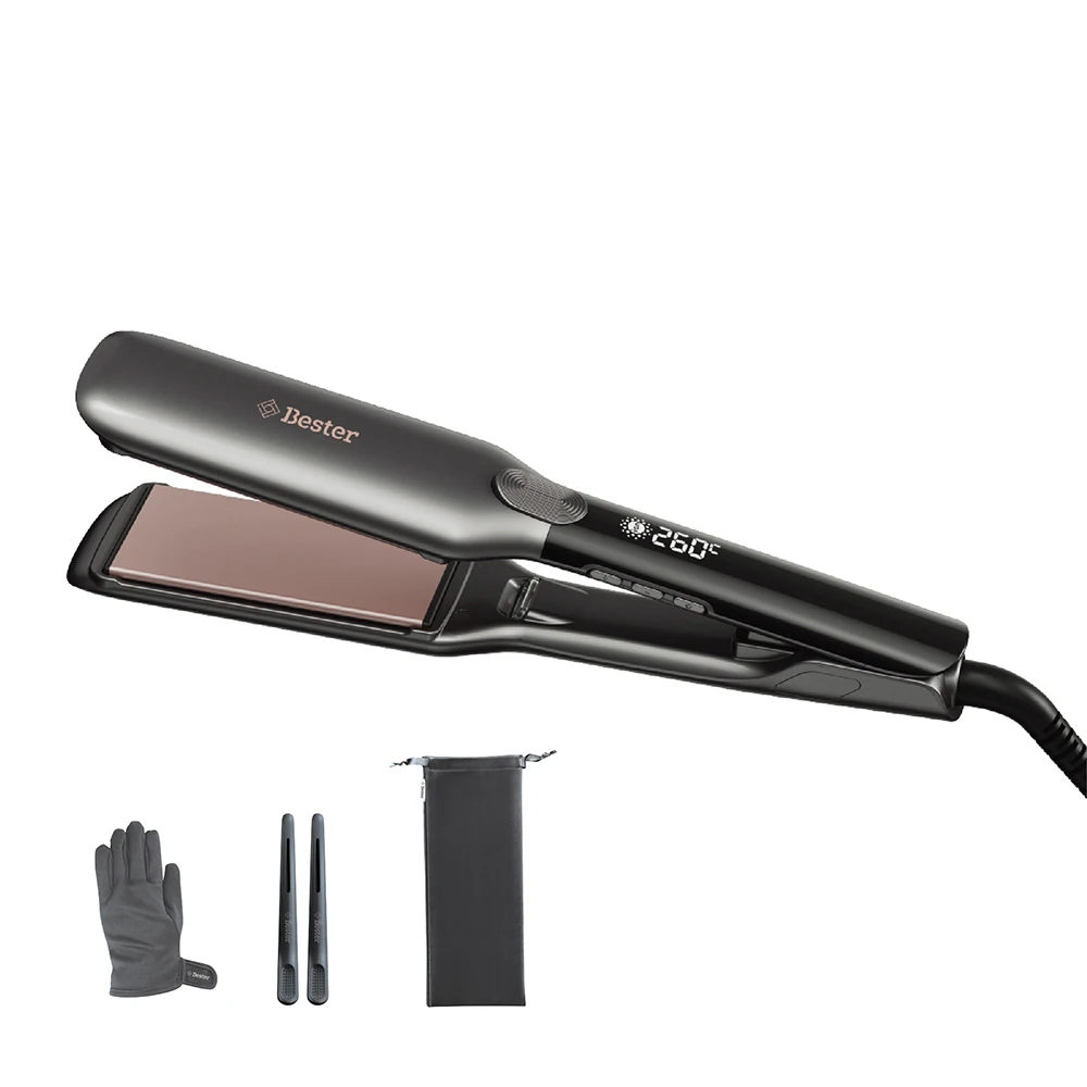 Bester S9100 ProLuxe 260°C Keratin Protect Geniş Plakalı Saç Düzleştirici