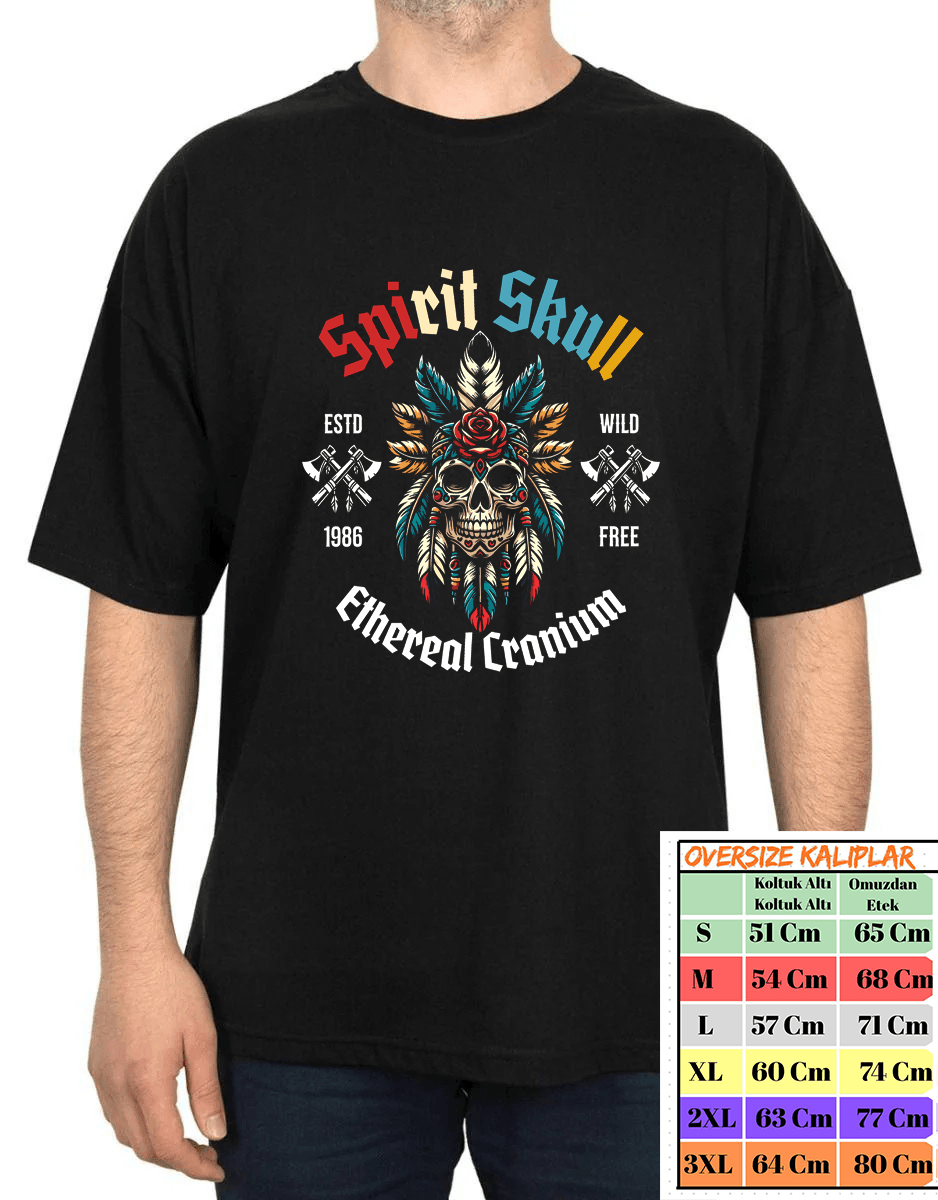 Spirit Skull Tasarımlı Tshirt image