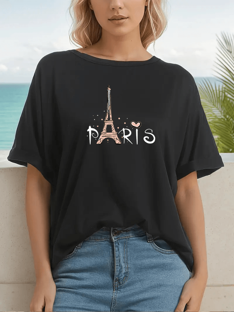 Paris Tasarımlı Oversize Tshirt