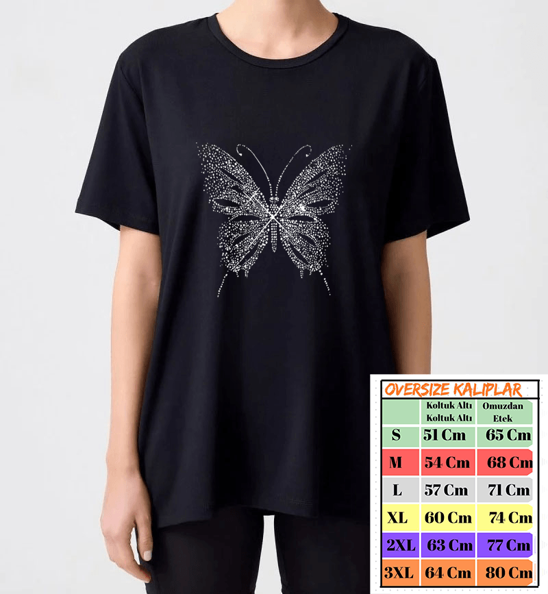 Noktalardan Kalp Tasarımlı Tshirt image