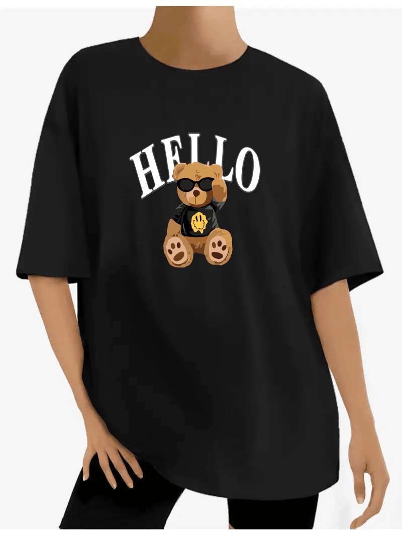 Hello Ayıcık Tasarımlı Tshirt